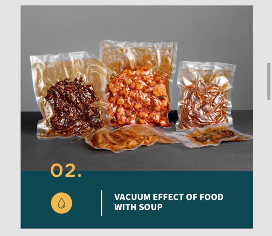 Vacuum Sealer Bags Roll Bag Precut Food Storage Saver Heat Seal Cryovac