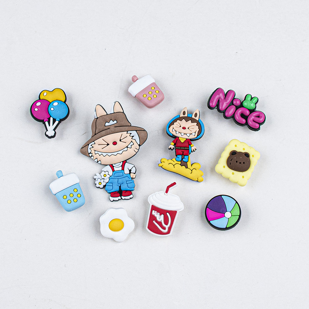 Labubu Shoe Charms for Crocs – Cute Monster Bunny Accessories | PVC Jibbitz Style