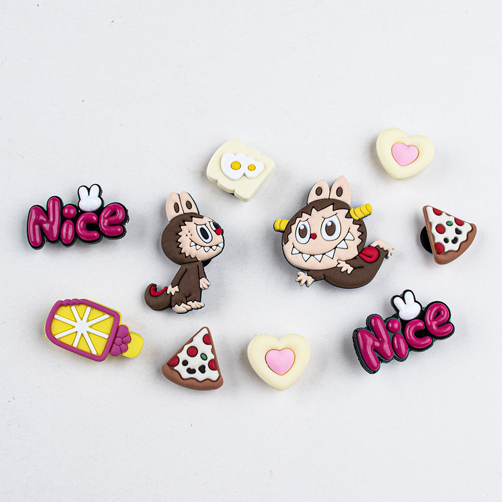Labubu Shoe Charms for Crocs – Cute Monster Bunny Accessories | PVC Jibbitz Style