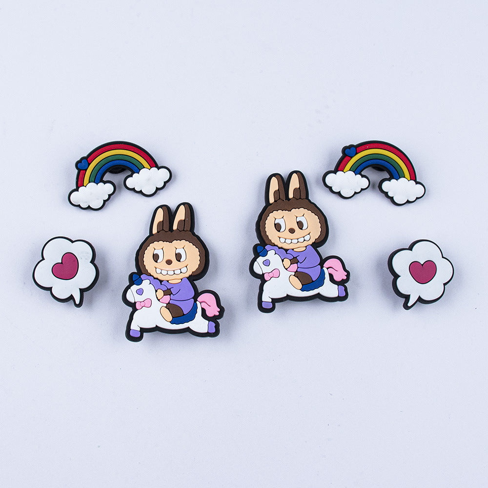 Labubu Shoe Charms for Crocs – Cute Monster Bunny Accessories | PVC Jibbitz Style