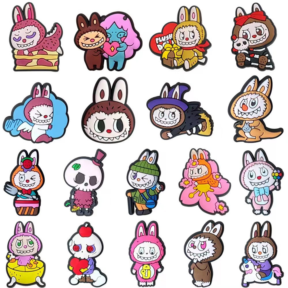 Labubu Shoe Charms for Crocs – Cute Monster Bunny Accessories | PVC Jibbitz Style