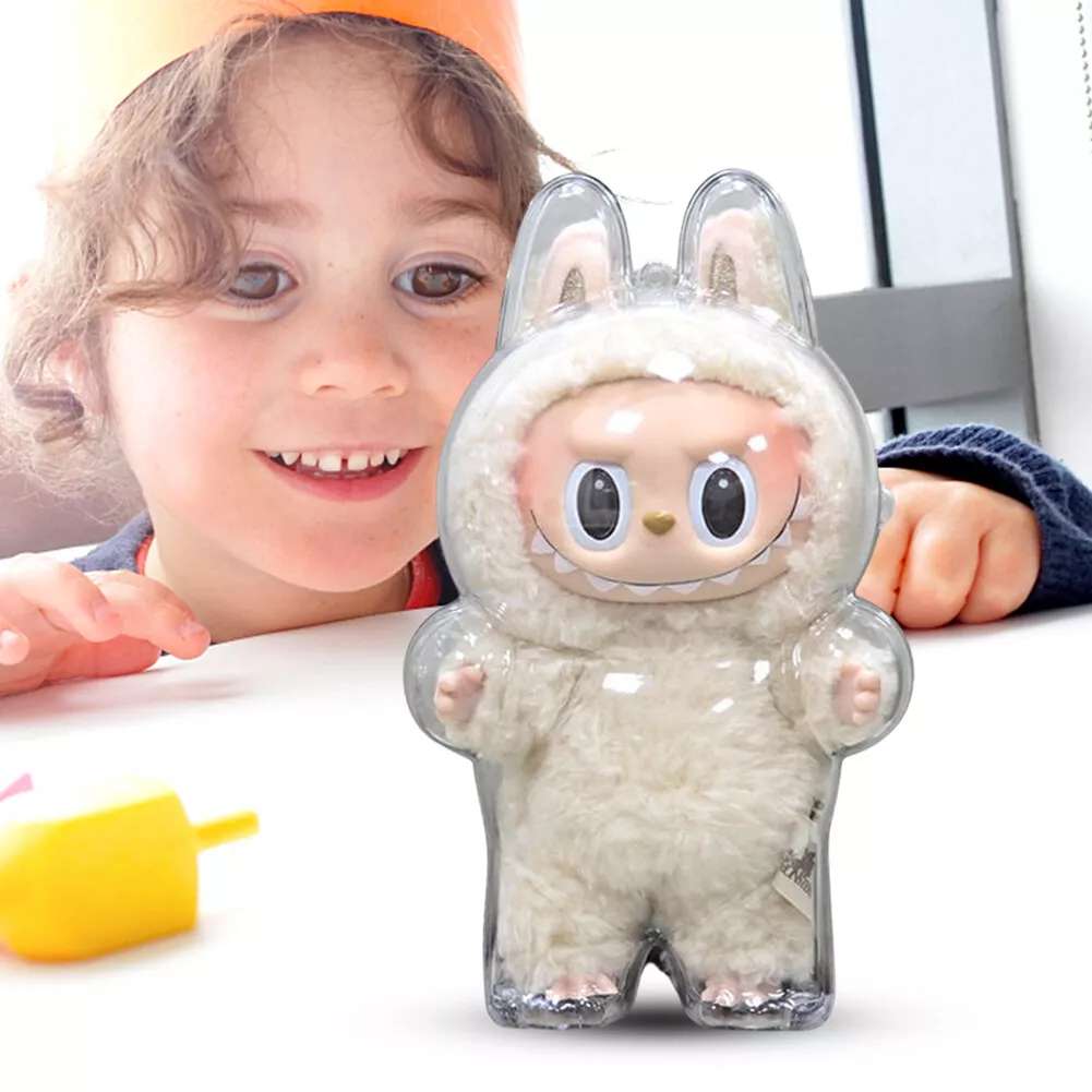 Transparent Protective Case for POP MART Labubu The Monsters Plush Doll Cover