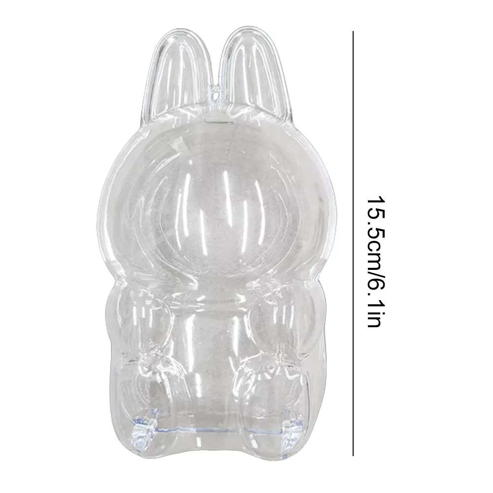 Transparent Protective Case for POP MART Labubu The Monsters Plush Doll Cover