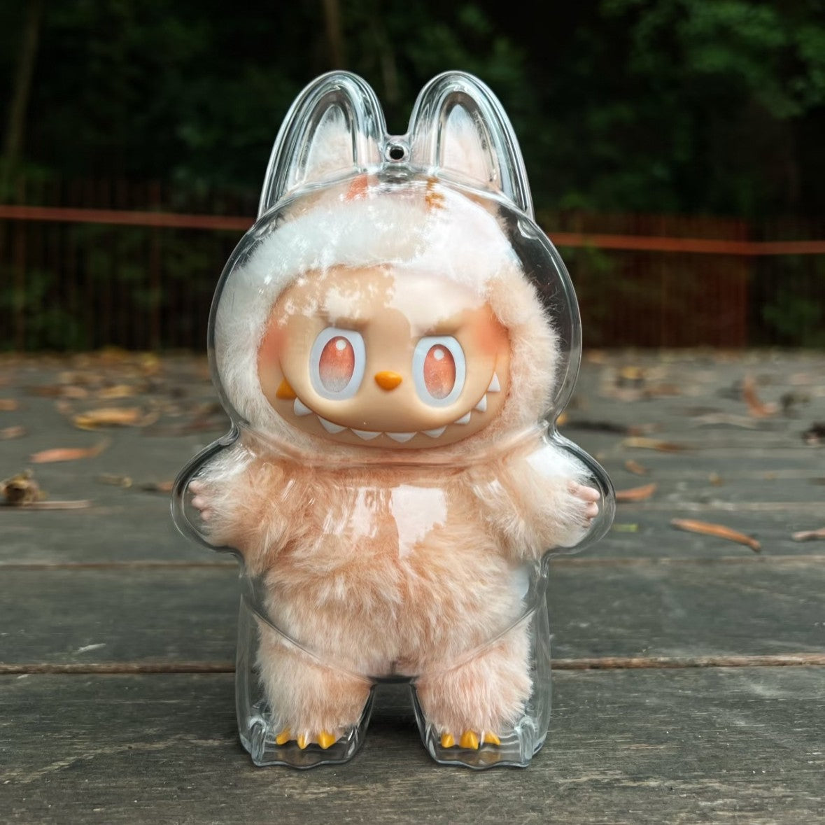 Transparent Protective Case for POP MART Labubu The Monsters Plush Doll Cover
