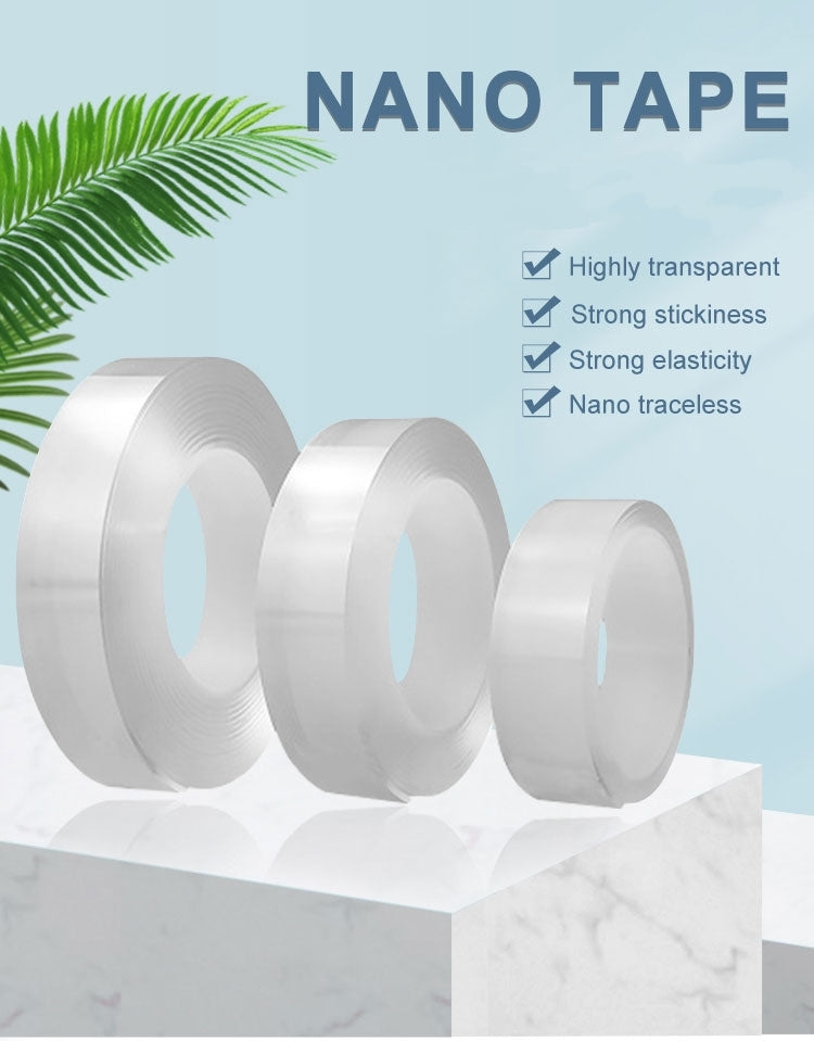 Double-Sided Nano Gel Tape - Traceless, Clear, Invisible Adhesive