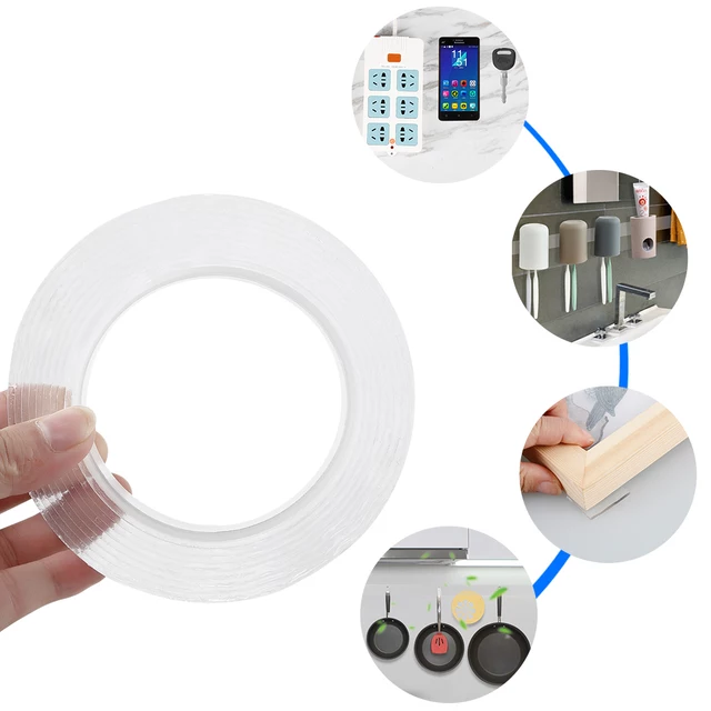 Double-Sided Nano Gel Tape - Traceless, Clear, Invisible Adhesive
