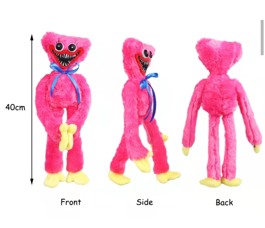 Huggy Wuggy Plush 40cm – Poppy Playtime Soft Toy for Kids & Fans | Blue Horror Doll