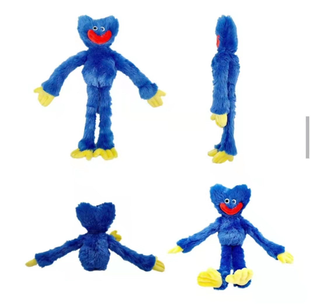 Huggy Wuggy Plush 40cm – Poppy Playtime Soft Toy for Kids & Fans | Blue Horror Doll
