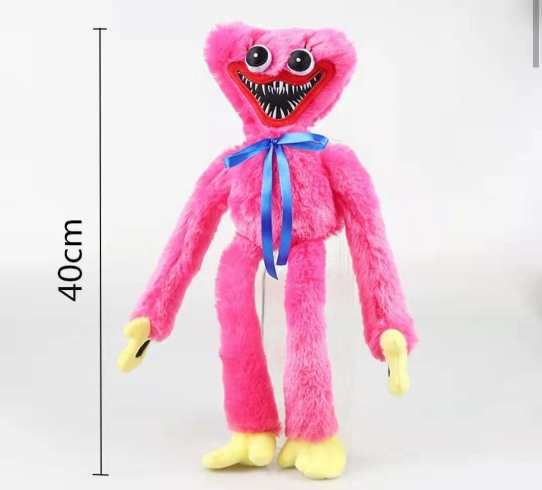 Huggy Wuggy Plush 40cm – Poppy Playtime Soft Toy for Kids & Fans | Blue Horror Doll