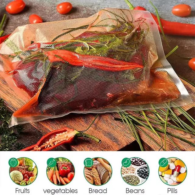 Vacuum Sealer Bags Roll Bag Precut Food Storage Saver Heat Seal Cryovac