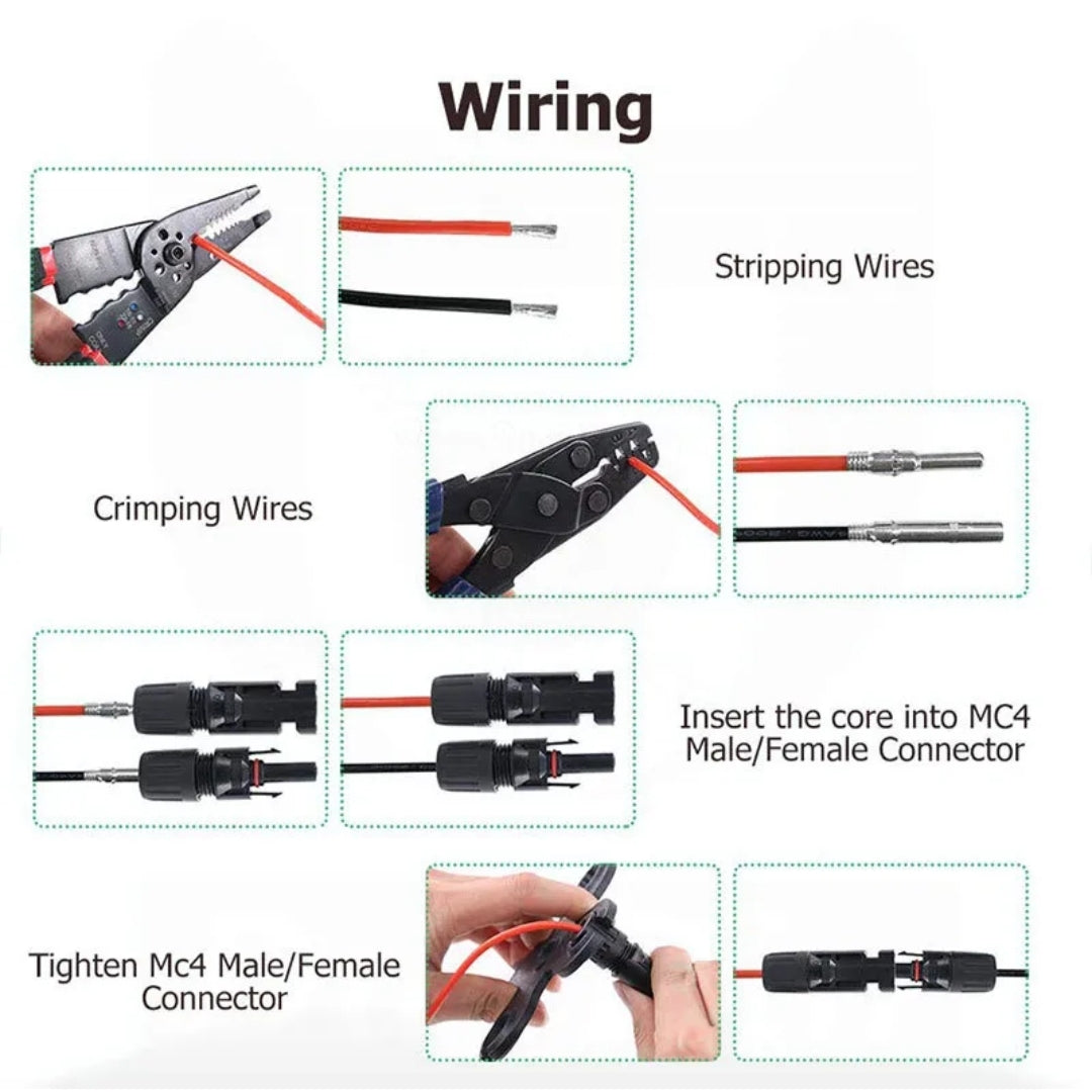 Connectors For IP67 MC4 Solar Panel 30A Plug Socket Male&Female Waterproof