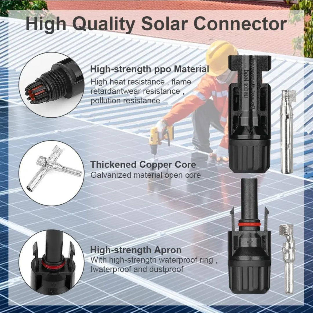 Connectors For IP67 MC4 Solar Panel 30A Plug Socket Male&Female Waterproof