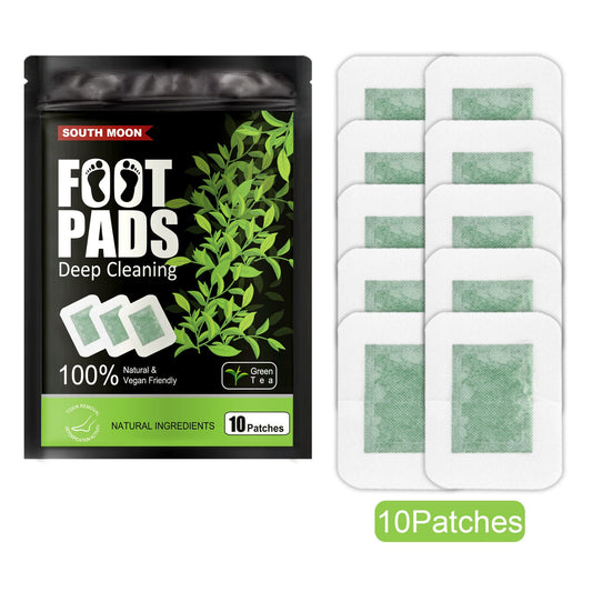Deep Cleansing Detox Foot Pads: Green Tea & Ginger for Toxin Removal, Better Sleep & Fatigue Relief