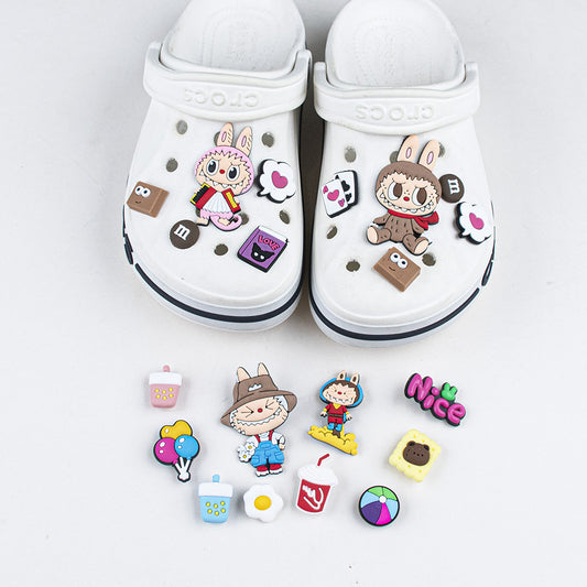 Labubu Shoe Charms for Crocs – Cute Monster Bunny Accessories | PVC Jibbitz Style