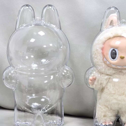 Transparent Protective Case for POP MART Labubu The Monsters Plush Doll Cover