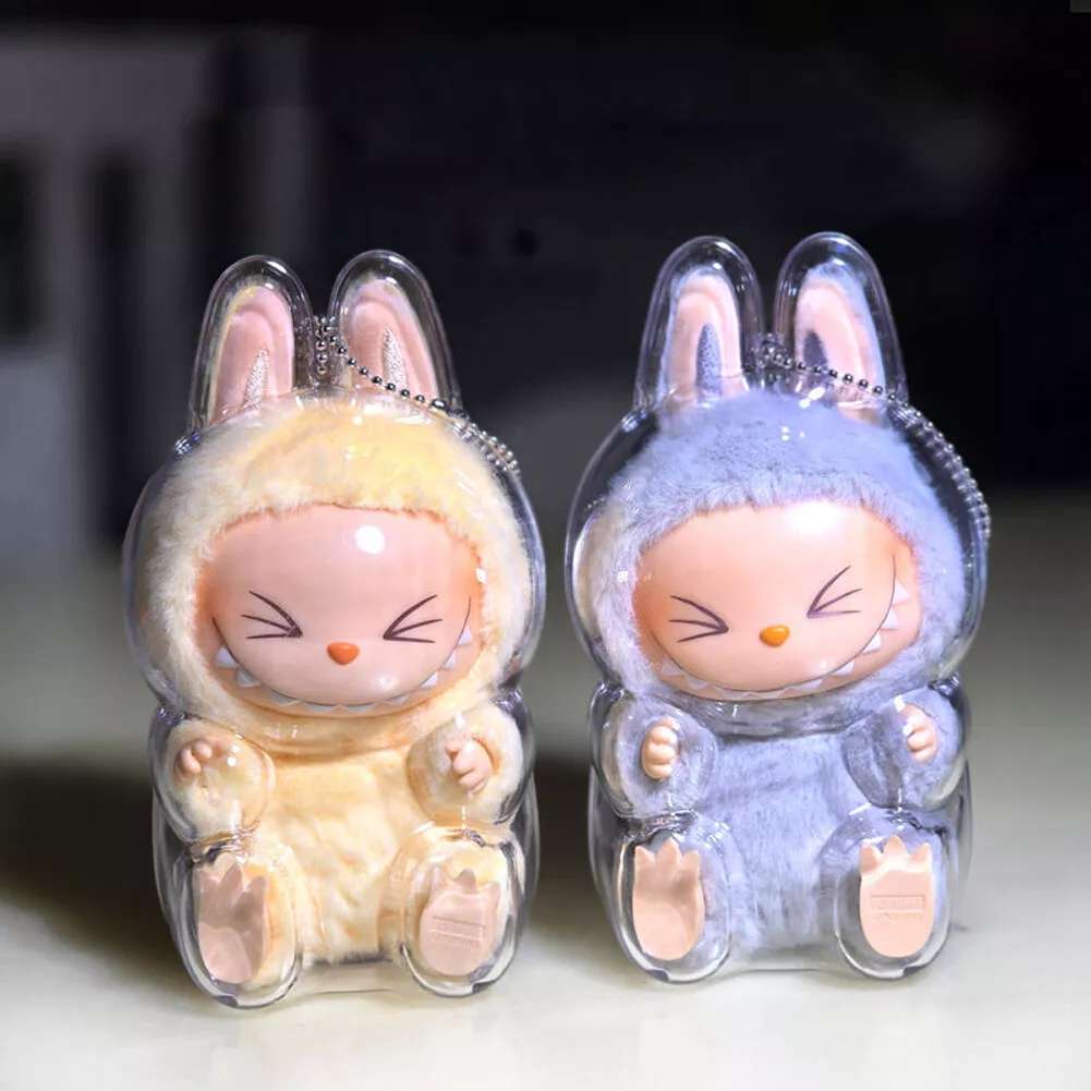 Transparent Protective Case for POP MART Labubu The Monsters Plush Doll Cover