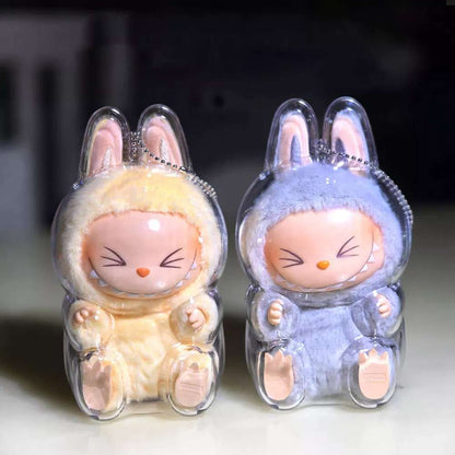 Transparent Protective Case for POP MART Labubu The Monsters Plush Doll Cover