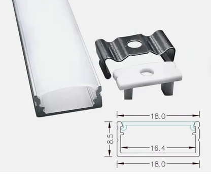 Aluminium Cover Line Holder Led Light Channel Strip lights Bar Profile