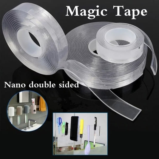 Double-Sided Nano Gel Tape - Traceless, Clear, Invisible Adhesive