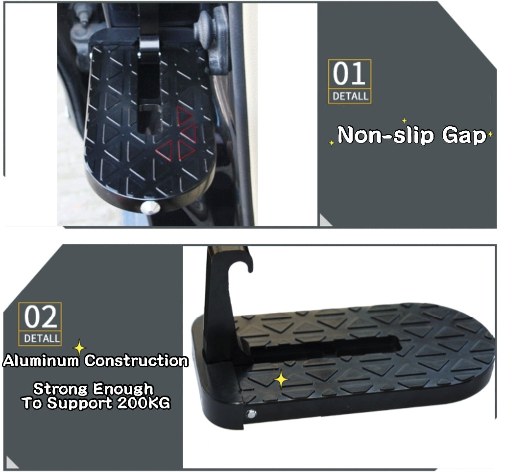 2PCS Auto Doorstep Vehicle Access Roof of Car Door Step Latch Foot Pedal Ladder