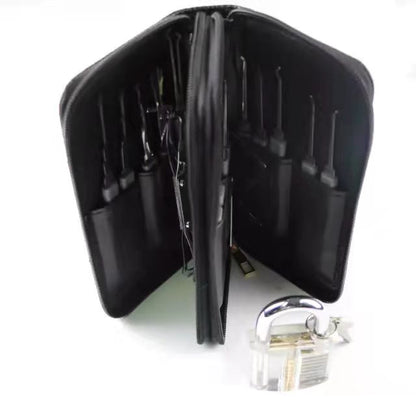 28 pcs Practice Lock Transparent Padlocks Unlocking Tool Pick Tool Set