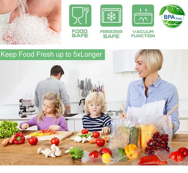 Vacuum Sealer Bags Roll Bag Precut Food Storage Saver Heat Seal Cryovac