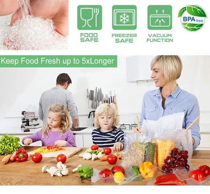 Vacuum Sealer Bags Roll Bag Precut Food Storage Saver Heat Seal Cryovac
