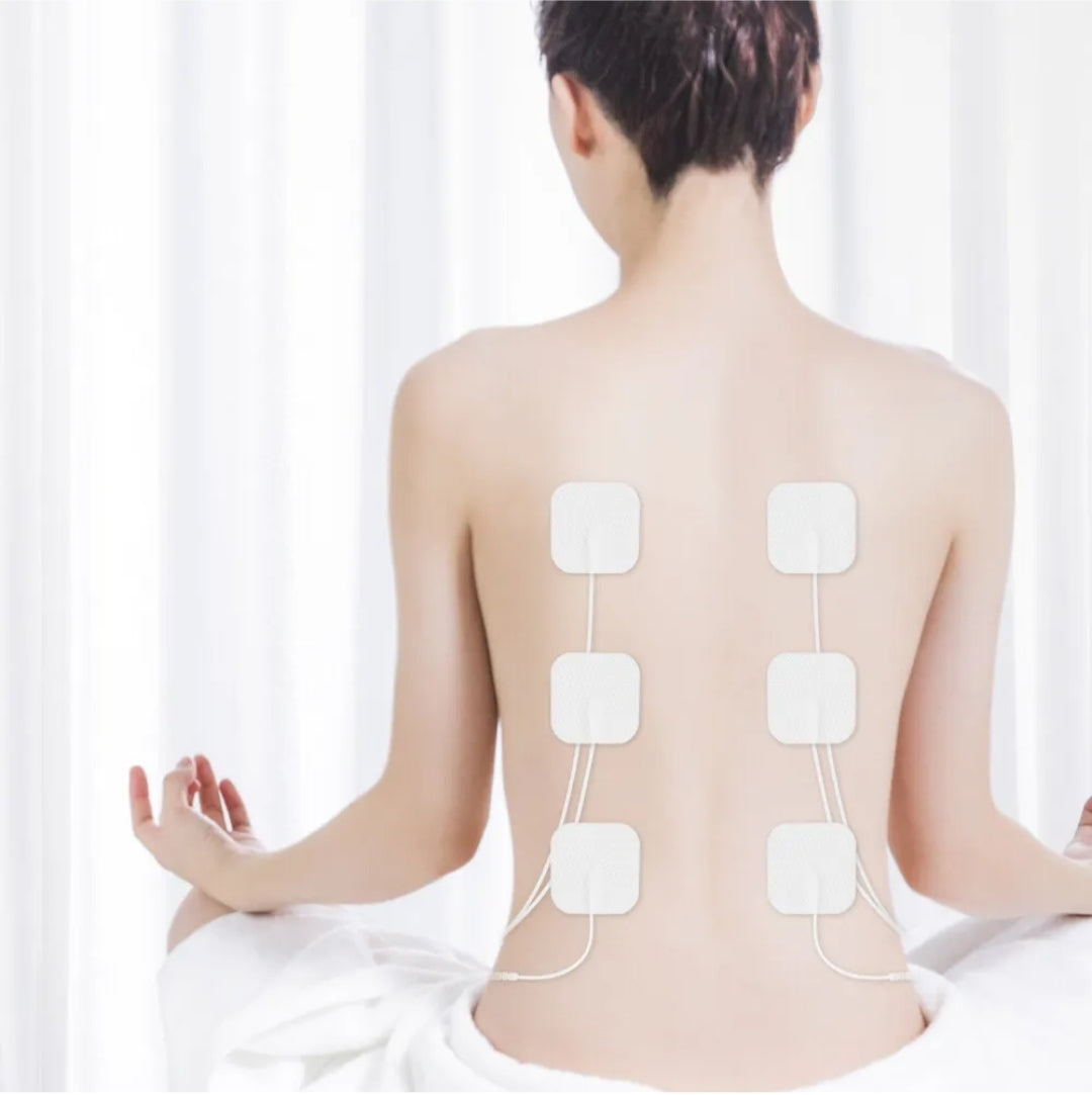 TENS Machine Electrode Pads – 5x5cm Reusable Gel (2mm Plug)
