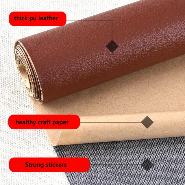 Self Adhesive Leather Repair Patch Car Seat Chair Sofa Couch Renovation Sticker 50*137cm