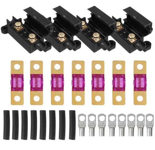 100A MIDI FUSE KIT 4 ANS Holder 7 x 100 AMP Fuses to Suit Redarc BCDC Dual Battery