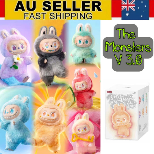 Blind Box Pop Mart Labubu Big Into Energy Series Vinyl Face Doll ToyKeychain V3 Collection